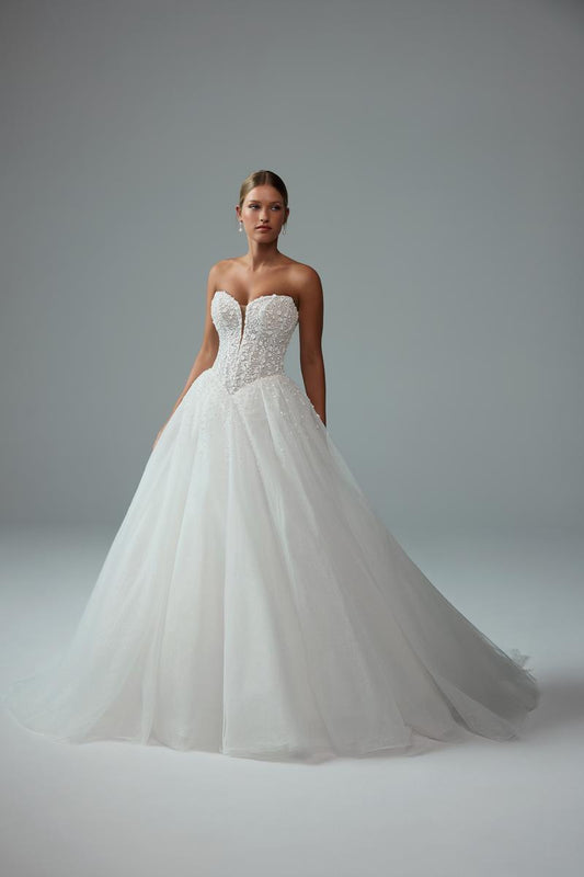 Sophia Tolli "Vienna" Sparkling Strapless Ballgown Bridal Gown