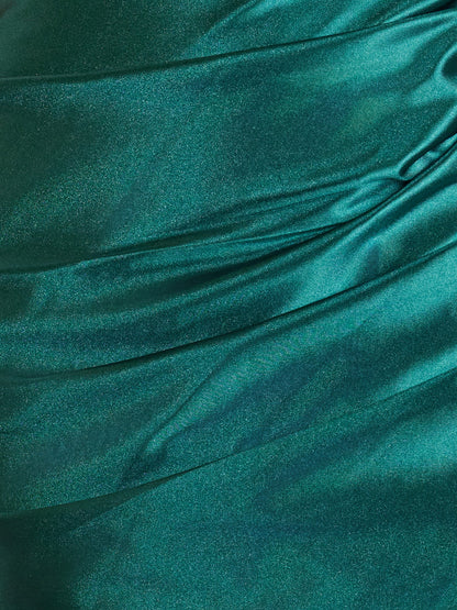 Sheath One Shoulder Satin Tight Homecoming Dress