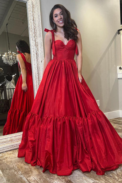 Straps Satin Cute Prom Dress