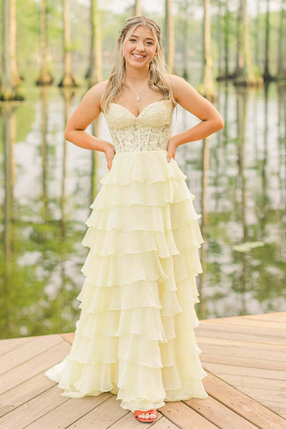 Sweetheart Corset Prom Dress with Slit